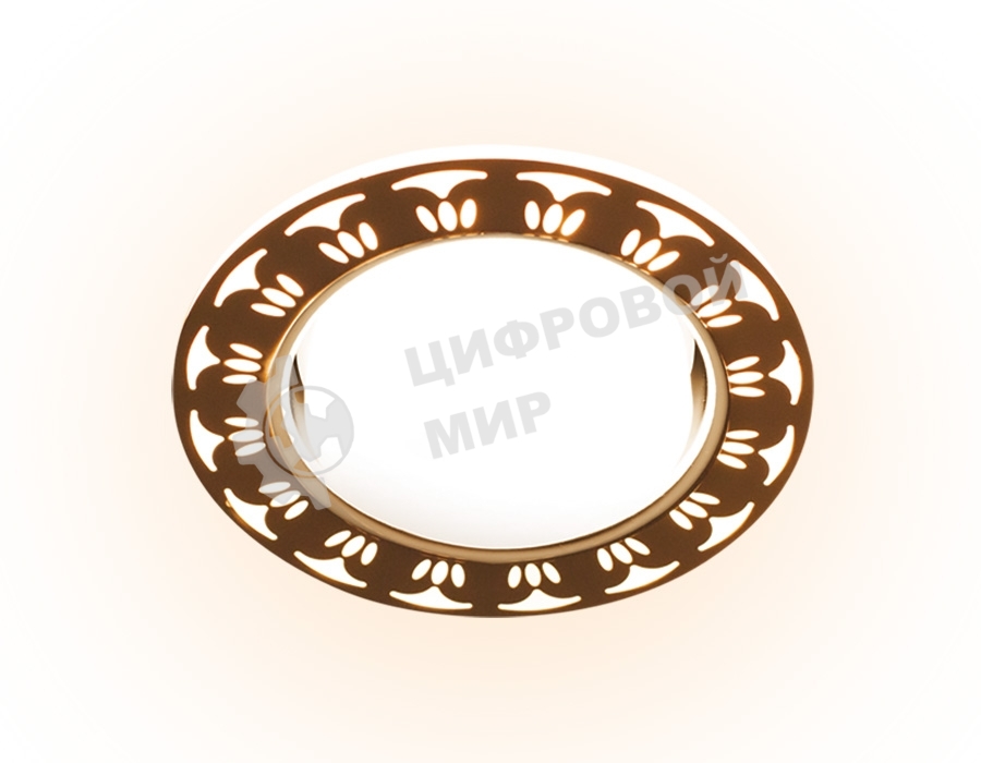 Точечный светодиодный светильник Ambrella Light белый/матовый GX53+3W/LED WARM/ G433 WH/WW