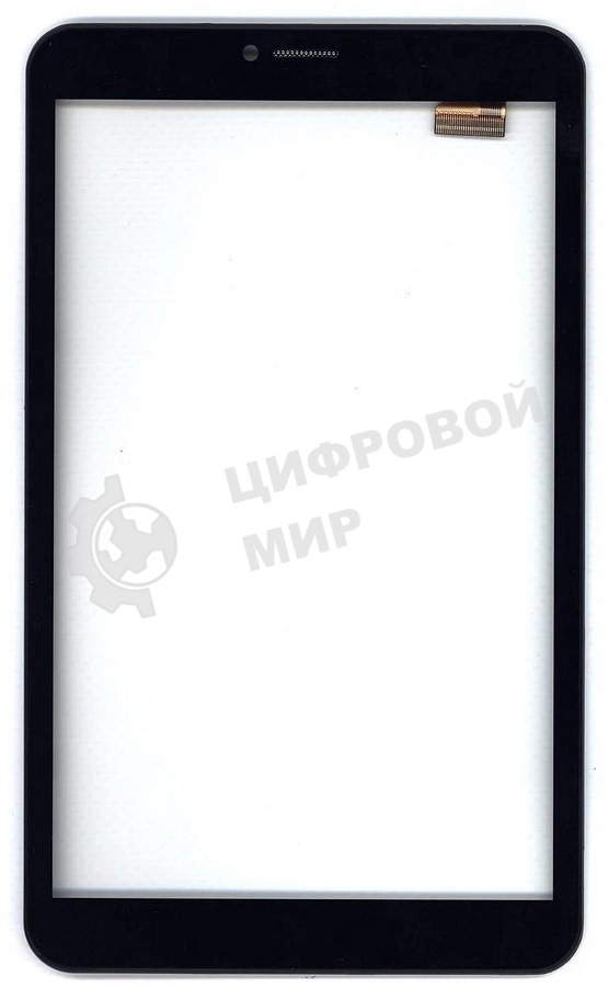 Сенсорное стекло (тачскрин) для Irbis TZ855, черное с рамкой