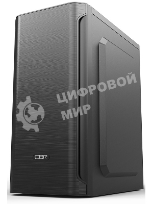 Компьютерный корпус CBR mATX Minitower MX10, c БП PSU-ATX400-08EC (400W/80мм), 2*USB 2.0, HD Audio+Mic, черный