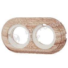 Рамка Bironi BF1-620-13/PL 2-м Лизетта ретро ABS-пластик карельская сосна