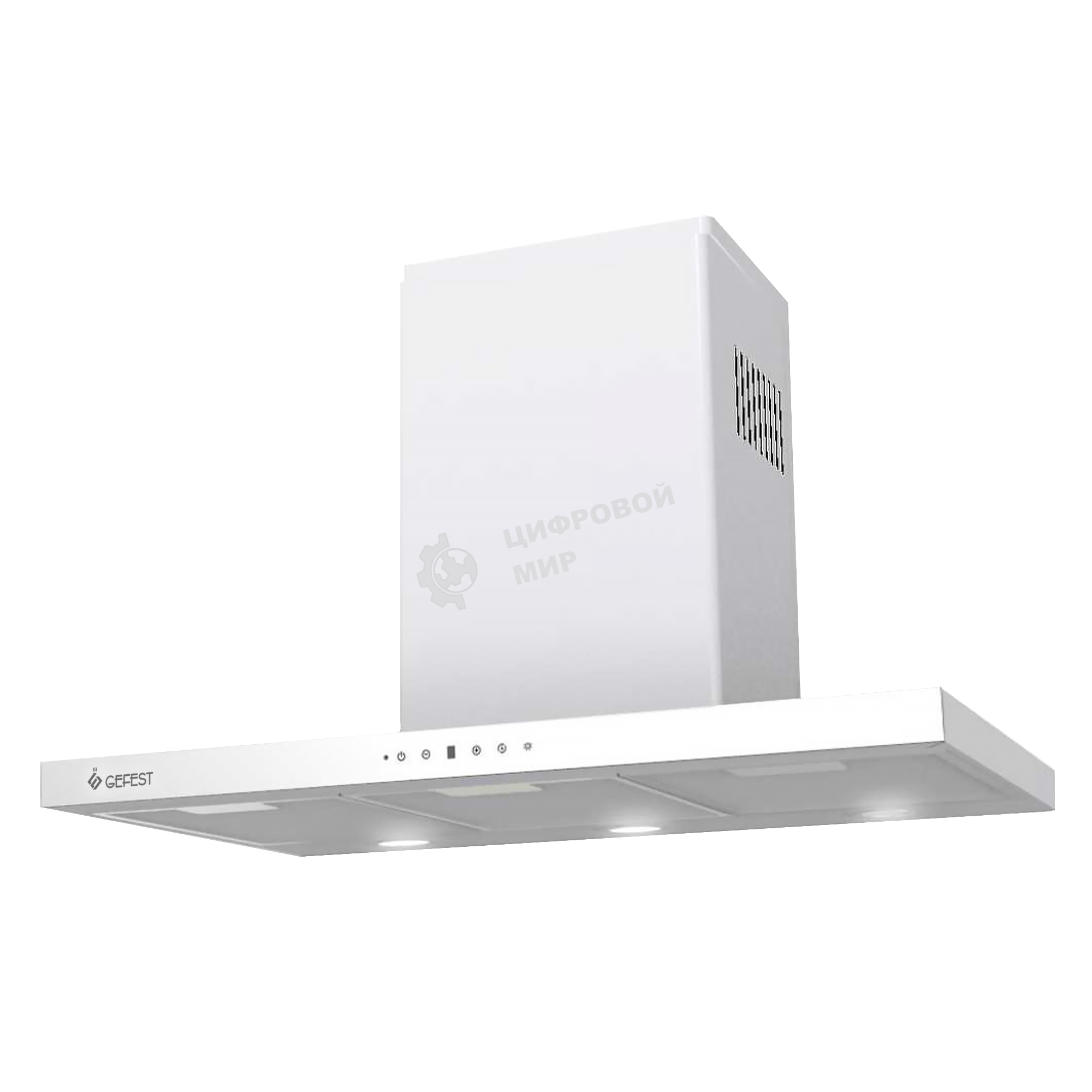 Вытяжка наклонная Gefest ВО 3806 С белый, 60 см, 1000 куб. м/ч, 78 дБ