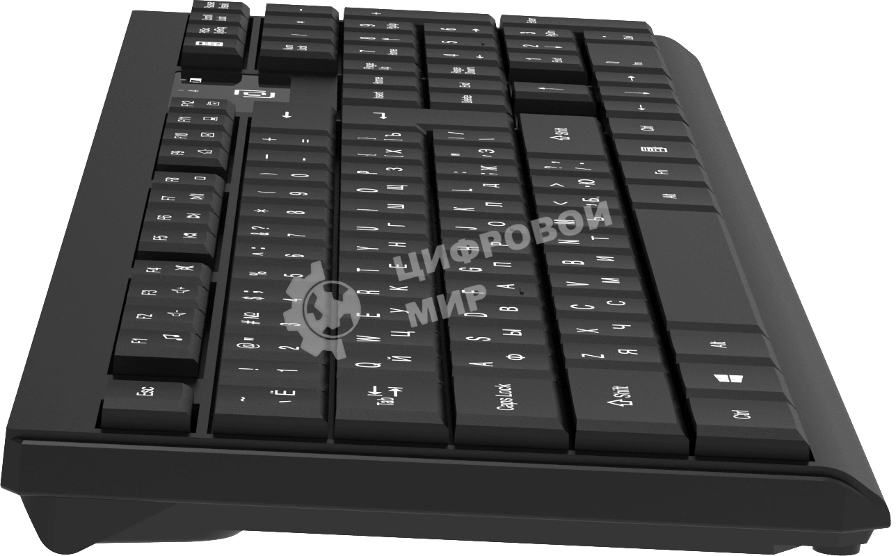 Комплект клавиатура + мышь Оклик S269W клав:черный мышь:черный USB беспроводная slim Multimedia (2070303)