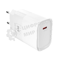 Сетевое зарядное устройство MORE CHOICE (4620202553522) NC68 1Type-C 3.0A PD 35W, белый