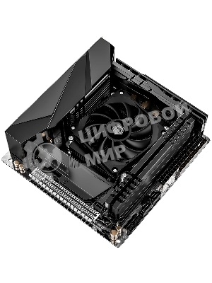 Кулер для процессора ID-COOLING IS-23i черный LGA1851/1700/1200/115X низкопрофильный высота 23мм (48шт/кор, TDP 45W, PWM, 2 тепл.трубки, медная база, FAN 80мм) BOX
