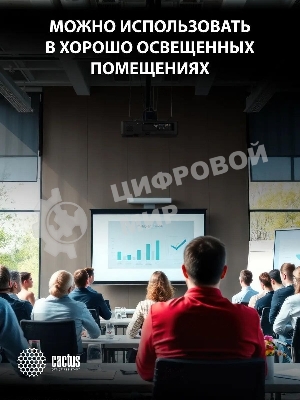 Проектор Cactus CS-S2.B 3LCD 40000Lm LS 4000Lm ANSI (1024x768) 15000:1 ресурс лампы:10000часов 1xUSB typeA 2xHDMI 4.7кг