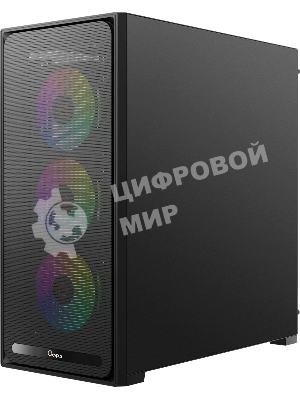 Корпус Ocypus Delta C70 BK ARGB, Midi-Tower, чёрный, 4 x 120 мм