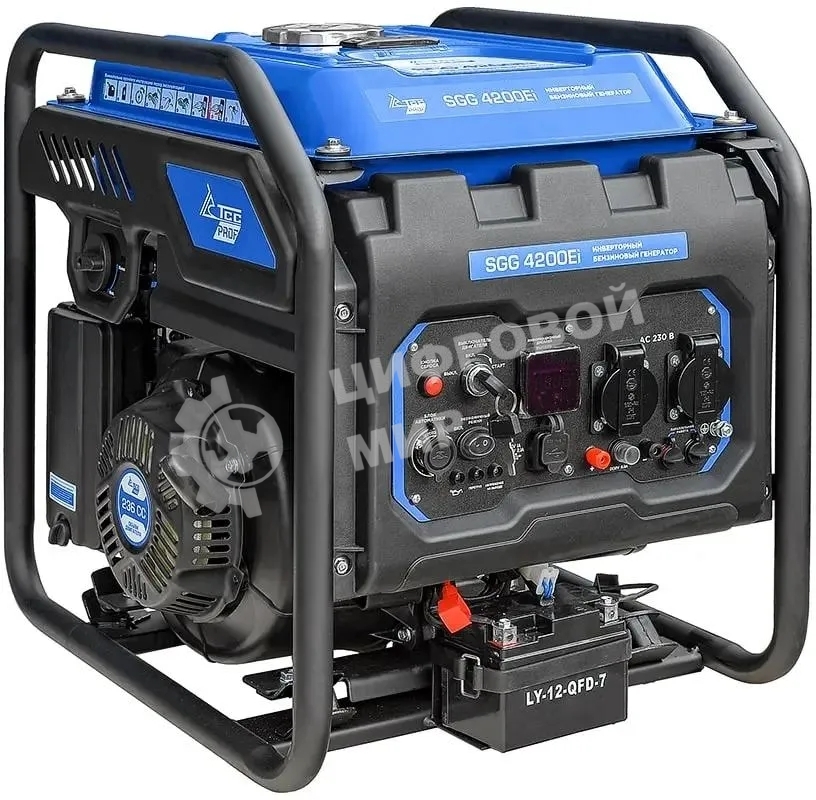 Электрогенератор бензиновый инверторный ТСС SGG 4200Ei, 4.8 кВт, 74 дБ, 35 кг