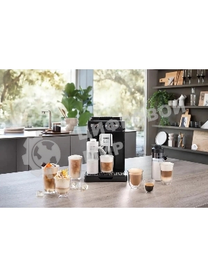 Кофемашина автоматическая DeLonghi ECAM450.55.G черный, исп. кофе - зерновой/молотый, 1.8 л, 1450 Вт, 19 бар