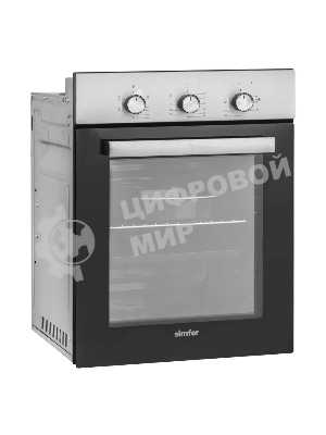 Электрический духовой шкаф Simfer B4EM16016, встраиваемый, нержавеющая сталь