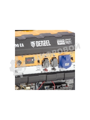 Электрогенератор бензиновый Denzel PS 90 EA, 9 кВт, 85 дБ, 92 кг
