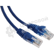 Патч-корд Premier PP12-1M/B 1000Гбит/с UTP 4 пары cat.5E CCA molded 1м синий RJ-45 (m)-RJ-45 (m)
