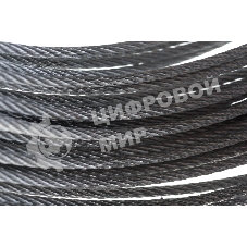 Трос стальной СТРОЙМЕТИЗ 4140070 4.0 мм DIN 3055 цинк (уп.20 м) подвес