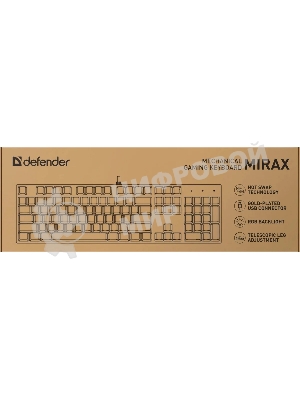 Клавиатура Defender Mirax GK-352 проводная, USB Type-A, чёрный