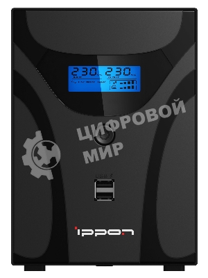 Источник бесперебойного питания Ippon Smart Power Pro II 1200 720Вт 1200ВА черный