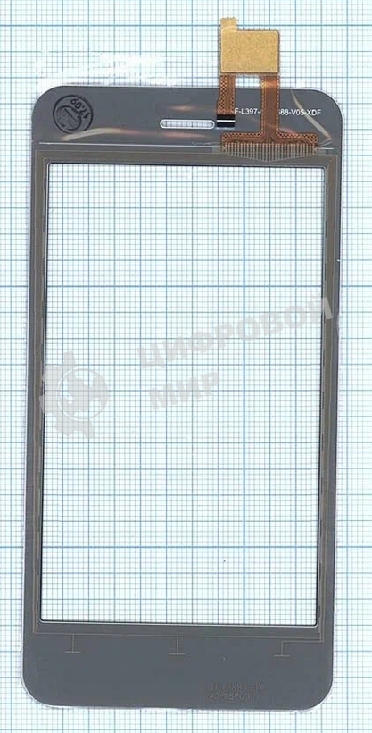 Сенсорное стекло (тачскрин) для Fly FS406 Stratus 5, белое