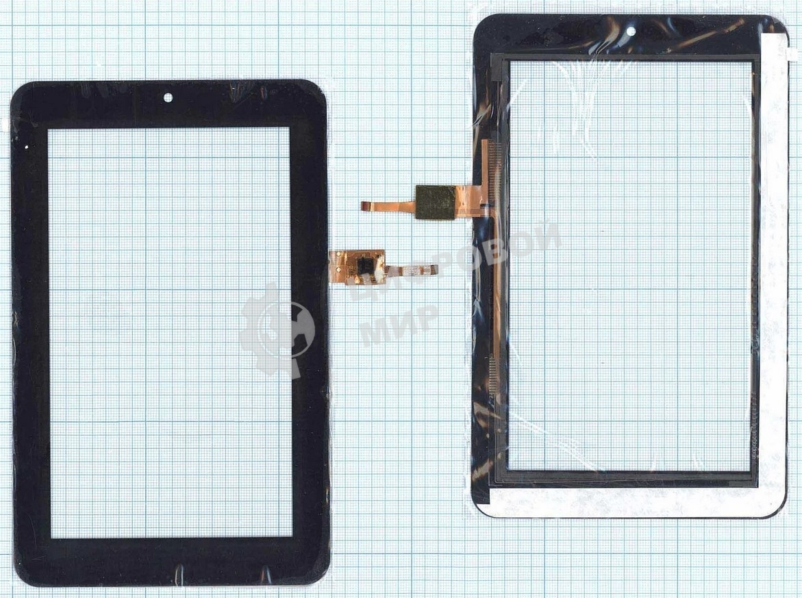 Сенсорное стекло (тачскрин) AD-C-700291-CC(LOCA)-RG, черное