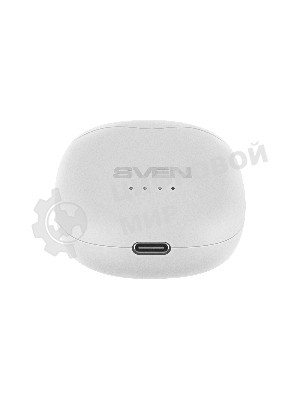 Наушники TWS SVEN E-727BT белый, вкладыши, Bluetooth, сенсорное управление, до 24 ч