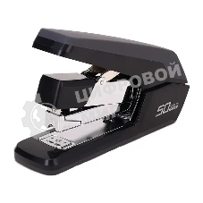 Степлер настольный Deli E0371black Exceed 24/6 26/6 26/8 (50 листов) снижение усилия, черный, 100 скоб, коробка