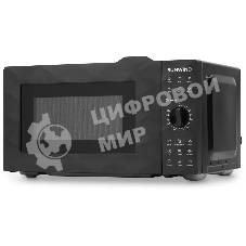 Микроволновая печь SunWind SUN-MW002 черный, 20 л, 700 Вт, переключатели - поворотный механизм