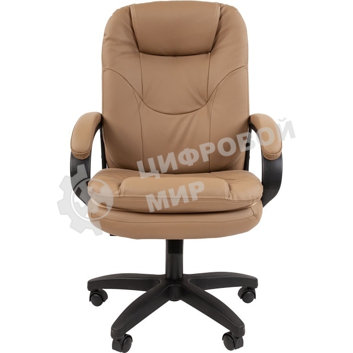 Кресло офисное Chairman 668 LT NEW экопремиум, бежевый, черный пластик