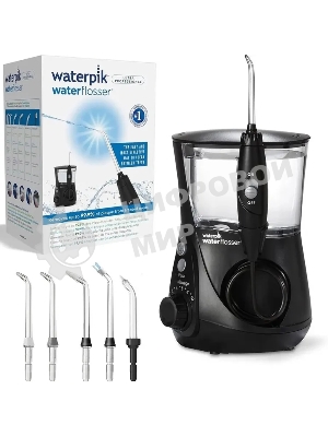 Ирригатор Waterpik WP-662 черный, от сети, 650 мл, 10 режимов