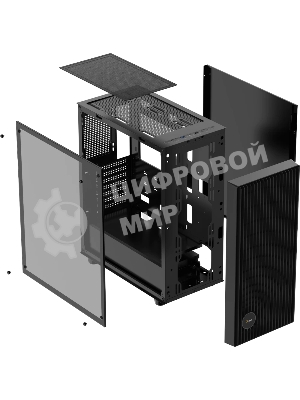 Компьютерный корпус Ocypus Gaммa C70 BK ARGB ATX/win/black/4 ARGB fans/no PSU/Tempered Glass