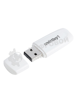 Флешка USB Smartbuy Scout White (SB004Gb2SCW), 4Gb, USB 2.0, R/W 12/5, белый