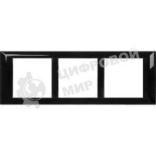 Рамка-суппорт 6мод. Avanti для In-liner Front черный ДКС 4402916