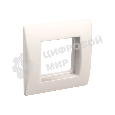 Рамка 1-м 2мод. с суппортом для коробок КМКУ белый IEK CKK-40D-RSK2-K01