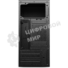 Компьютерный корпус CBR mATX Minitower V201, без БП, 2хUSB 2.0, HD Audio+Mic, черный PCC-MATX-V201-WPSU