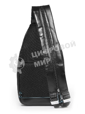 Рюкзак слинг Piquadro Blue Square CA4827B2/N черный натур.кожа