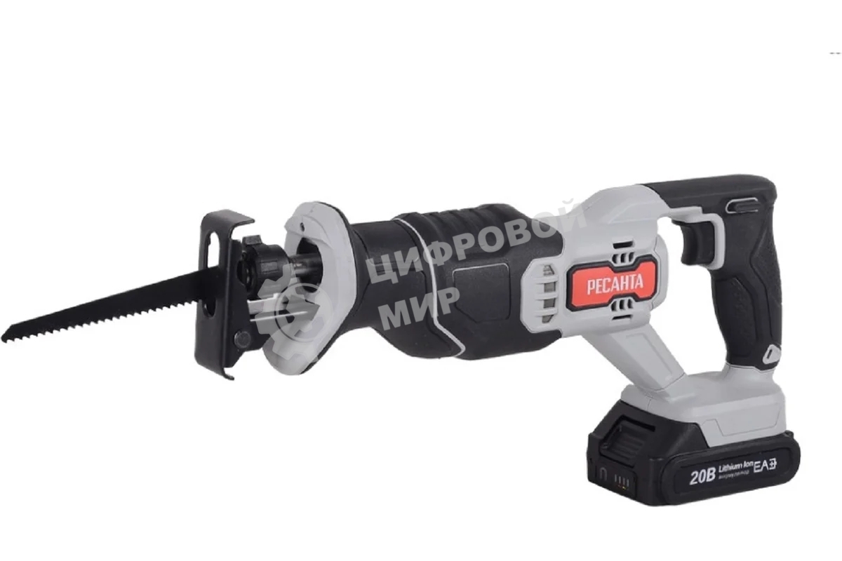 Сабельная пила аккумуляторная АСП-20Li (в комплекте 1 АКБ и ЗУ) ЕА+ Ресанта