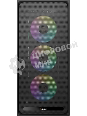Корпус Ocypus Delta C70 BK ARGB, Midi-Tower, чёрный, 4 x 120 мм