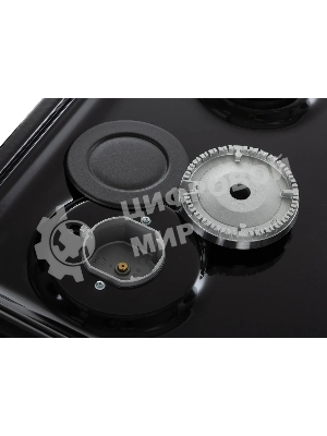 Плита газовая De Luxe 5040.48Г (Щ)-011 черный, конфорок 4 шт, духовка 46 л, 50 см x 85 см x 50 см