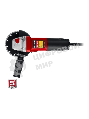 Угловая шлифовальная машина Зубр 125 мм, 800 Вт, компакт.