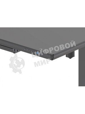 Стол игровой Cactus CS-EGD-BBK столешница стекло черный, каркас черный