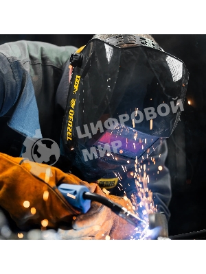 Щиток защитный лицевой (маска сварщика) Denzel F4, см. окно 90х35, DIN 9-13