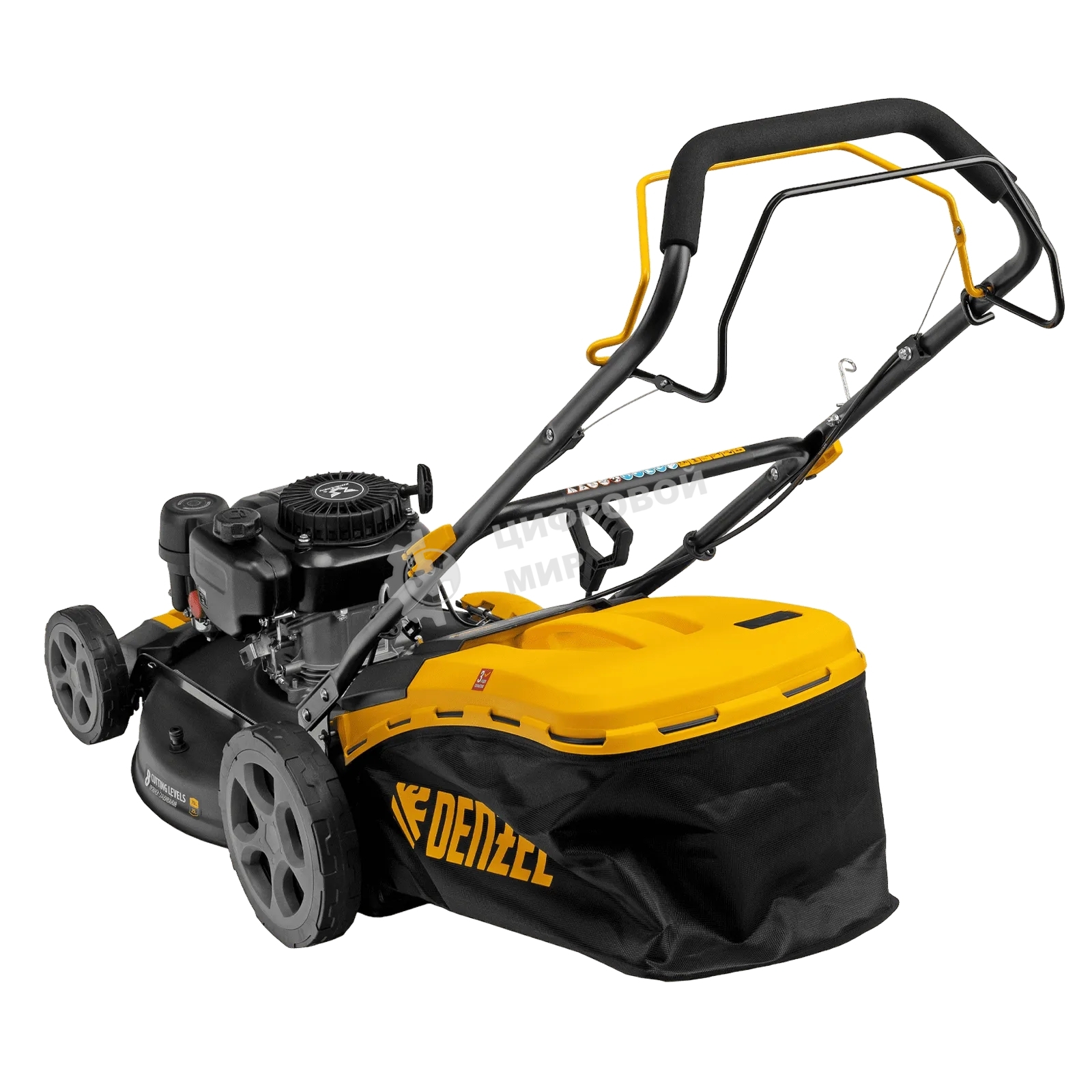 Газонокосилка бензиновая Denzel GLR-510SP-ZS, 171 см3, ширина 51 см, привод, травосборник 65 л
