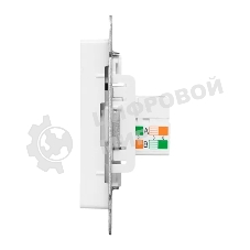 Механизм розетки RJ45 (cat5) EKF UP1-SOW-RJ45-5 белый Эпика