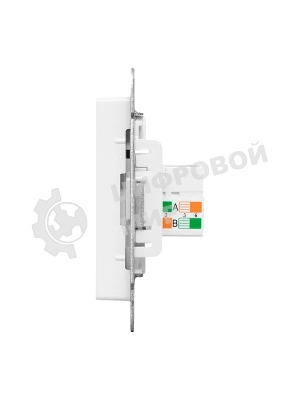 Механизм розетки RJ45 (cat5) EKF UP1-SOW-RJ45-5 белый Эпика