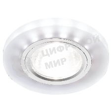 Точечный светодиодный светильник Ambrella Light матовый/хром/MR16+3W/LED WHITE/ S214 WH/CH/WH