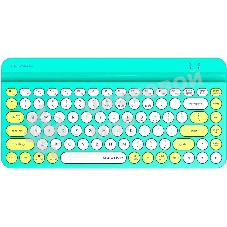 Клавиатура беспроводная A4Tech Fstyler FBK30, USB, Bluetooth/Радиоканал, зеленый