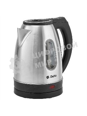 Чайник электрический DELTA DL-1114 нерж. с серым
