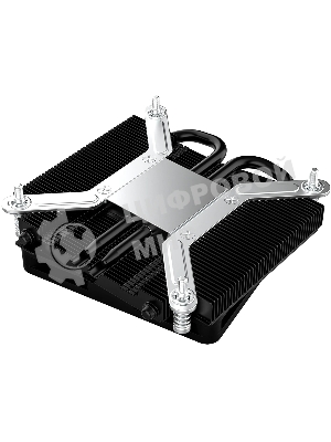 Кулер для процессора ID-COOLING IS-23i черный LGA1851/1700/1200/115X низкопрофильный высота 23мм (48шт/кор, TDP 45W, PWM, 2 тепл.трубки, медная база, FAN 80мм) BOX