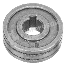 Подающий ролик Denzel зубчатый профиль под флюсовую проволоку 0,8-1мм, 2 шт