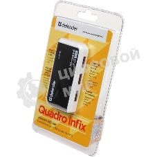 USB-разветвитель Defender QUADRO INFIX, USB 2.0 - 4 порта, USB
