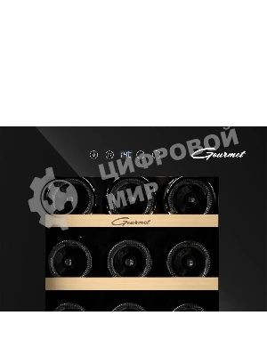Винный шкаф Libhof GM-18 черный, 53 л, 1 отсек, 18 бут., класс A