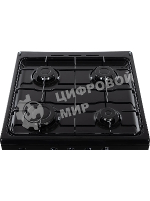 Плита газовая De Luxe 5040.48Г (Щ)-011 черный, конфорок 4 шт, духовка 46 л, 50 см x 85 см x 50 см