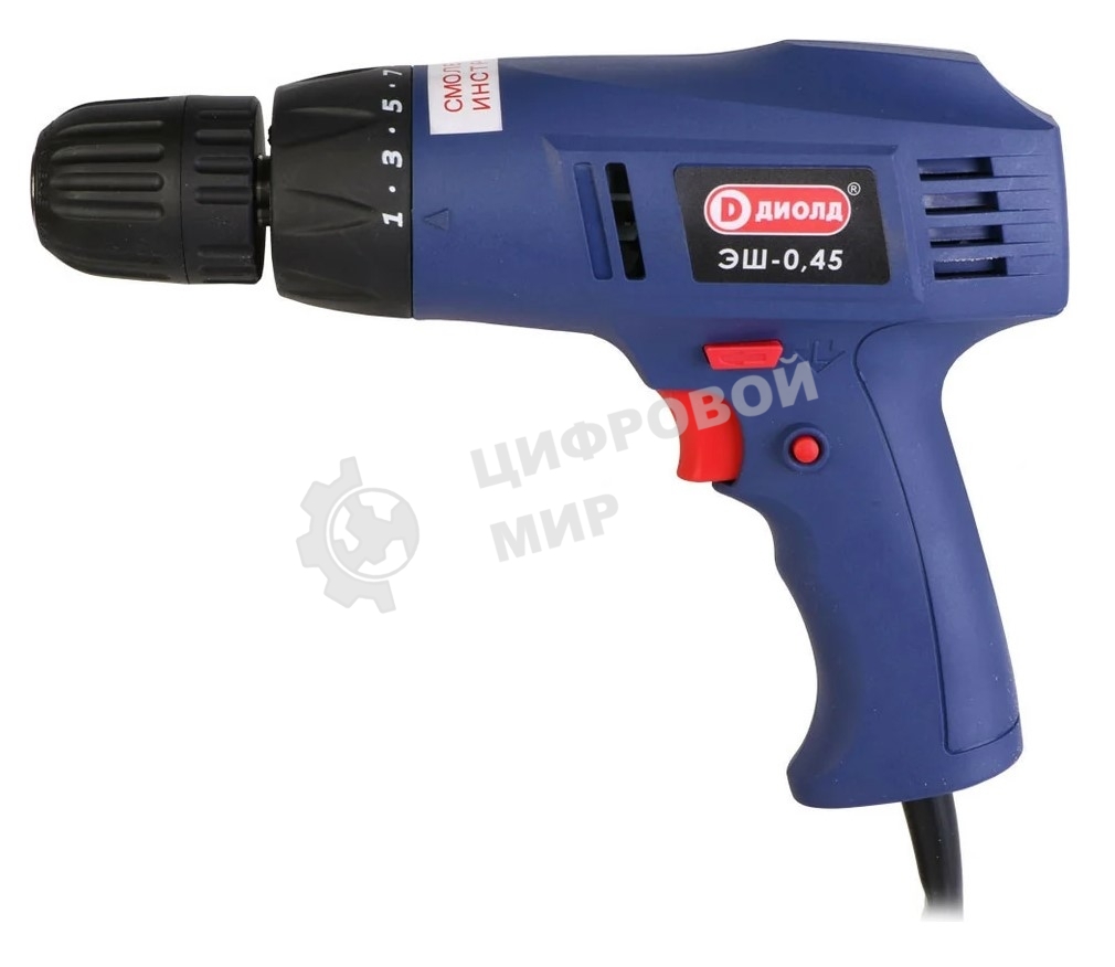 Дрель-шуруповерт сетевой ДИОЛД ЭШ-0,45, Сетевая, 450Вт