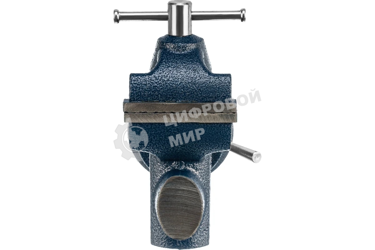 Тиски Сибртех слесарные настольные поворотные ширина рабочихгубок 65мм наковальня